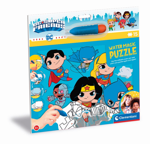 [8005125222438] CLEMENTONI Water Magic DC Super Friends Puzzle 15 Piezas