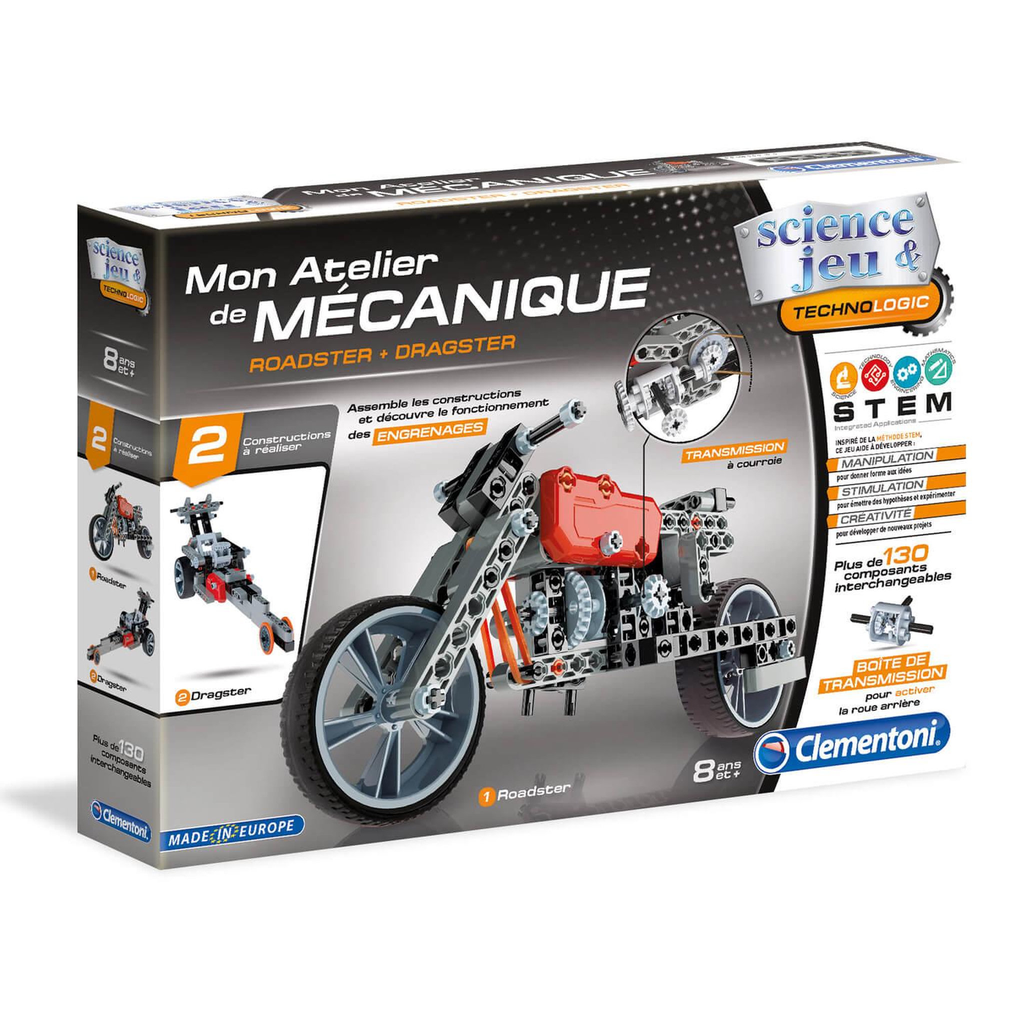 CLEMENTONI Mechanics Laboratory: roadster and dragster la boite