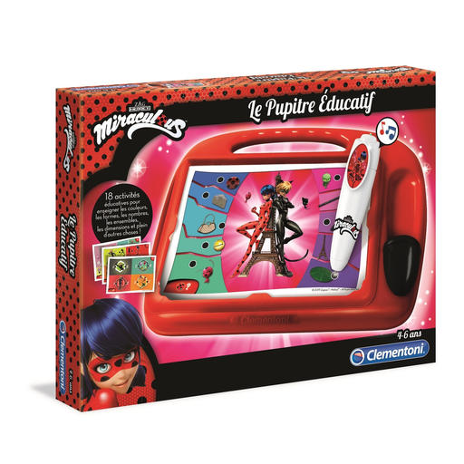 [8005125523559] CLEMENTONI Miraculous Educational Desk 18 Educational Activities