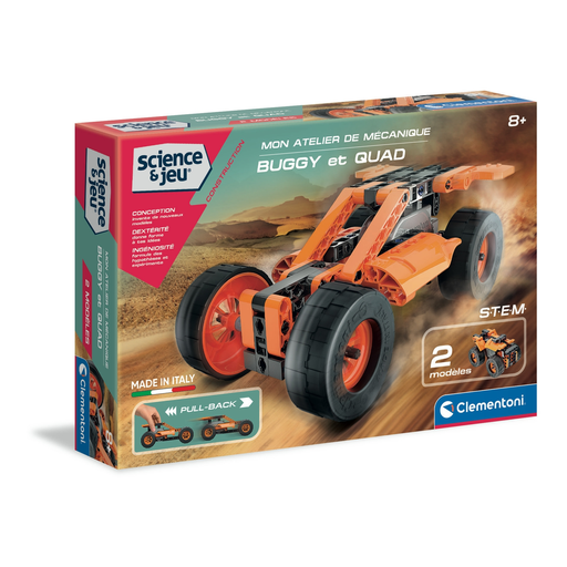 [8005125525355] CLEMENTONI Buggy & Quad Friction Powered la boîte