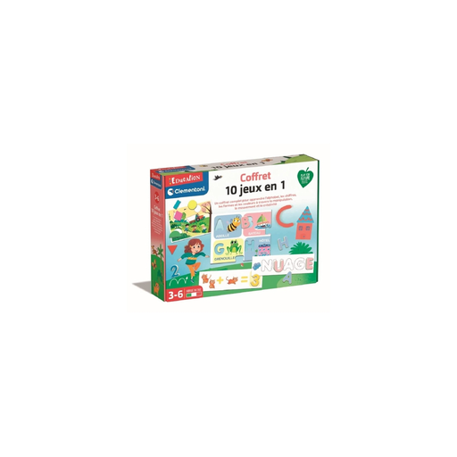 [8005125525928] CLEMENTONI 10-in-1 Game Set Ages 3+