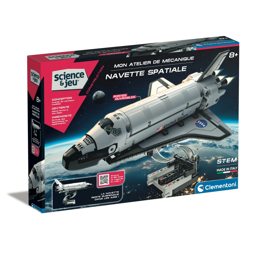 CLEMENTONI Space Shuttle Tension Construction Set per box