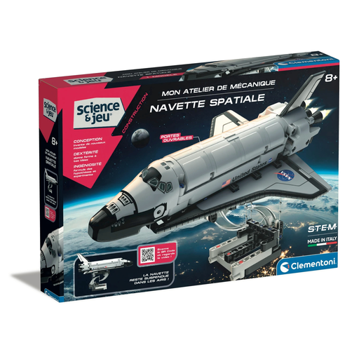 [8005125526505] CLEMENTONI Space Shuttle Tension Construction Set per box