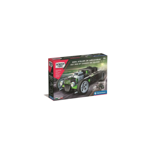 [8005125527588] CLEMENTONI Jogo de ciências e experiência Hot Rod e Camião de corrida