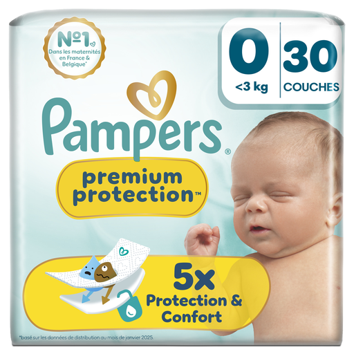 [8006530131353] PAMPERS Premium Protection diapers size 0, 30 diapers