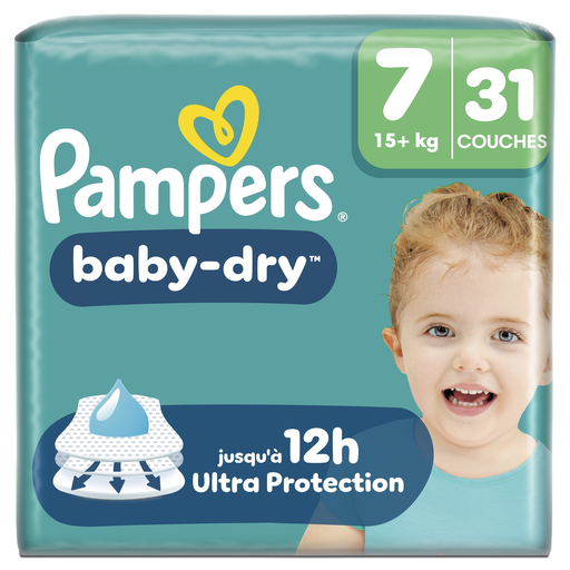 [8006530140515] PAMPERS Baby Dry diapers size 7, 31 count