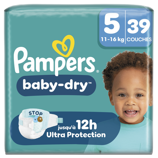 [8006530140638] PAMPERS Baby Dry Diapers Size 5 (11-16 kg) 39 count