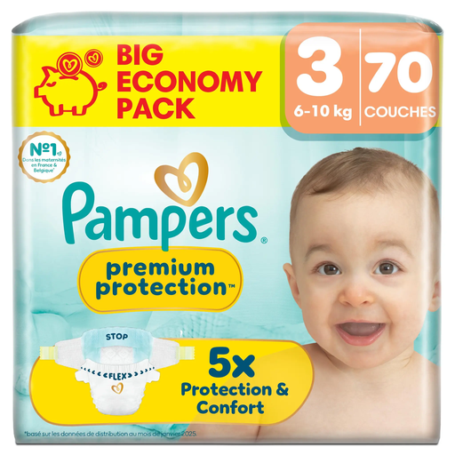 [8006530189835] PAMPERS Premium Protection Diapers Size 3 70 pieces