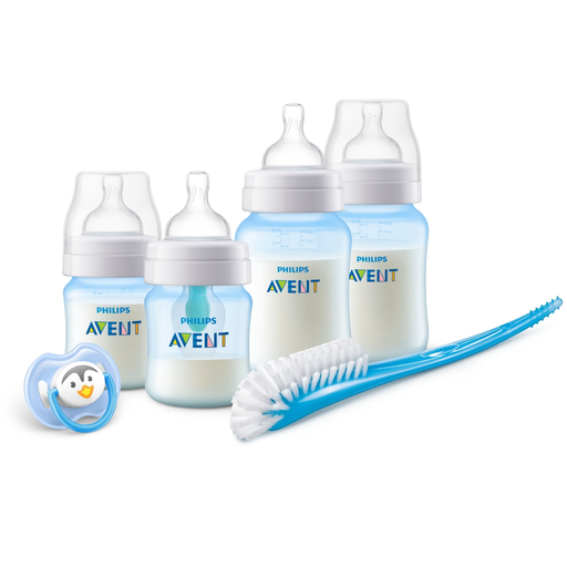 [8006540121795] PHILIPS Biberón Avent SCD807/02 Anti-cólicos Azul/Translúcido 125 ml