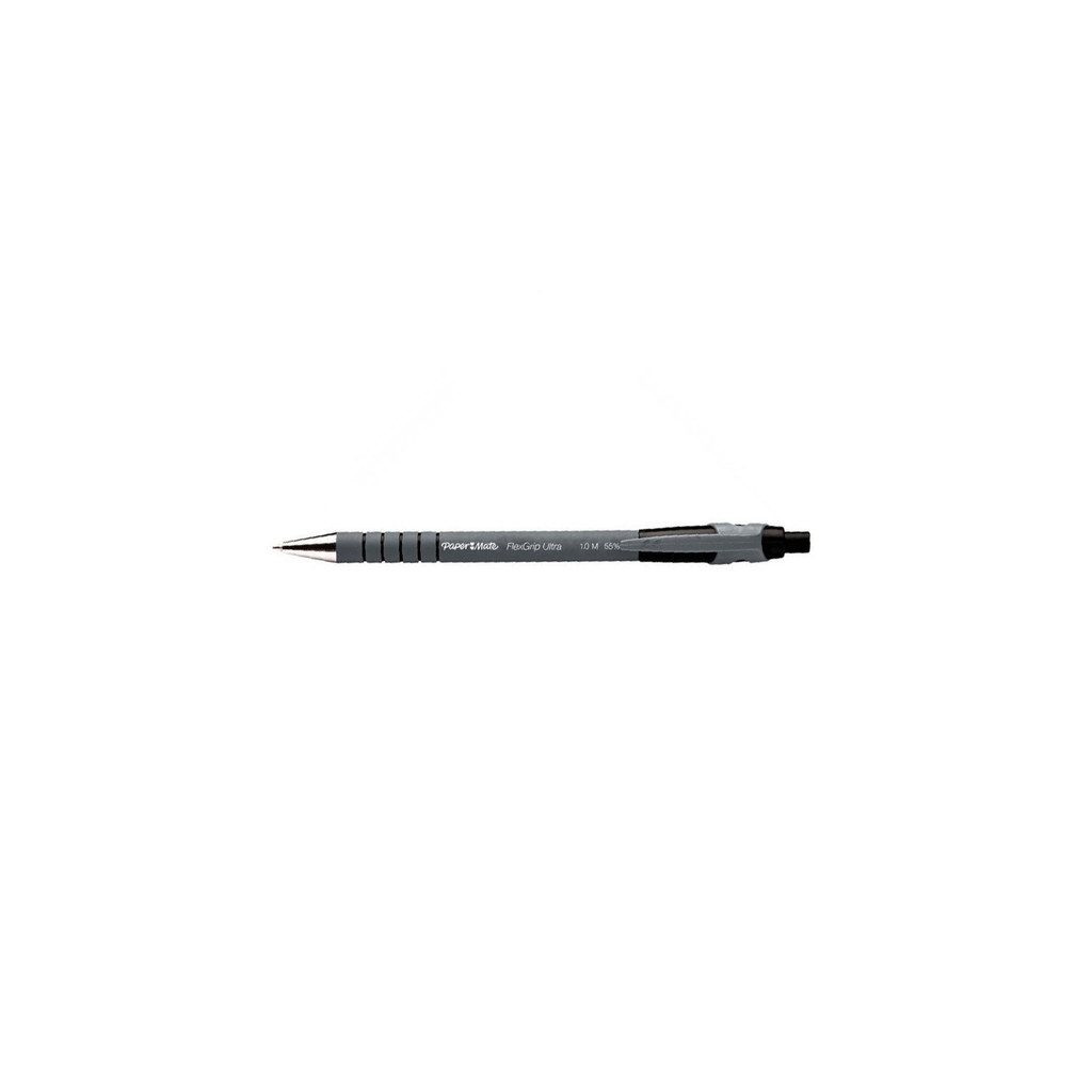 PAPERMATE Caneta Esferográfica Preta Retrátil Ponta Média Flexgrip