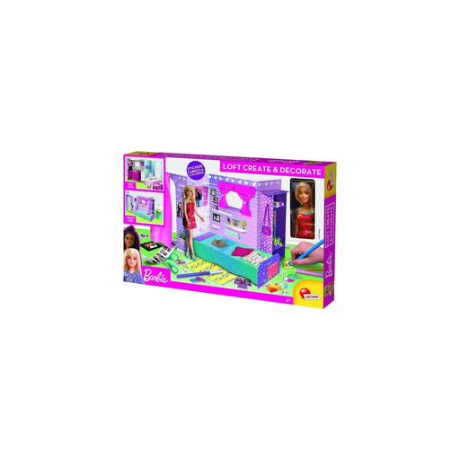[8008324092000] MATTEL LISCIANI GIOCHI Loft para montar e decorar eco responsável Barbie