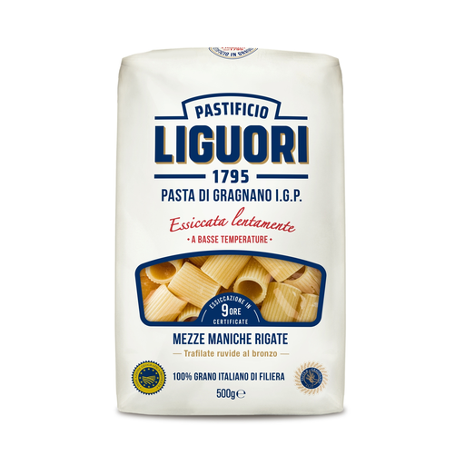 [8008912010386] PASTIFICIO LIGUORI Mezze maniche rigate IGP 500 g