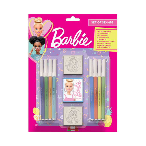 [8009233268685] MATTEL Barbie Creative Stamp Set 11 Pieces