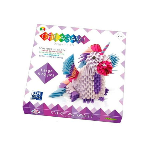 [8032591787376] OXFORD Creagami 3D Unicorn Craft Kit