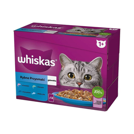 [8410136025839] WHISKAS Cat Food Salmon Tuna 12 x 85 g