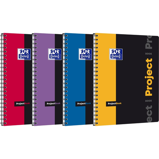 [8412771006747] OXFORD Cuaderno Estudiante Projectbook 200 páginas 5x5 23,3x29,8cm Colores Aleatorios