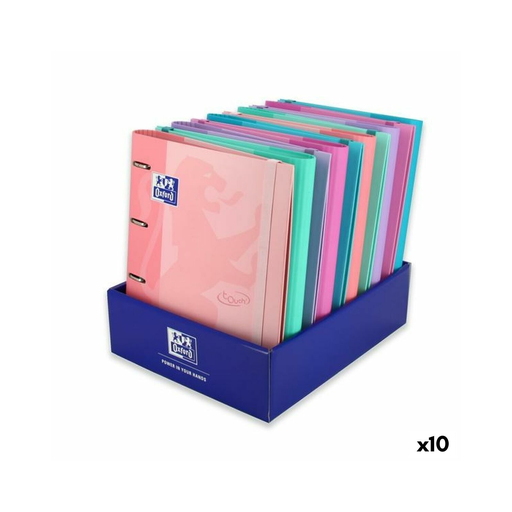[8412771029234] OXFORD Reliure à anneaux multicouleur A4+ (10 unités)