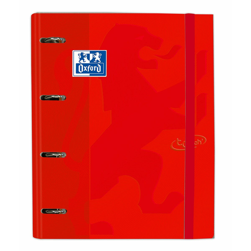 [8412771033842] OXFORD Reliure À Anneaux Touch Europeanbinder Rouge A4