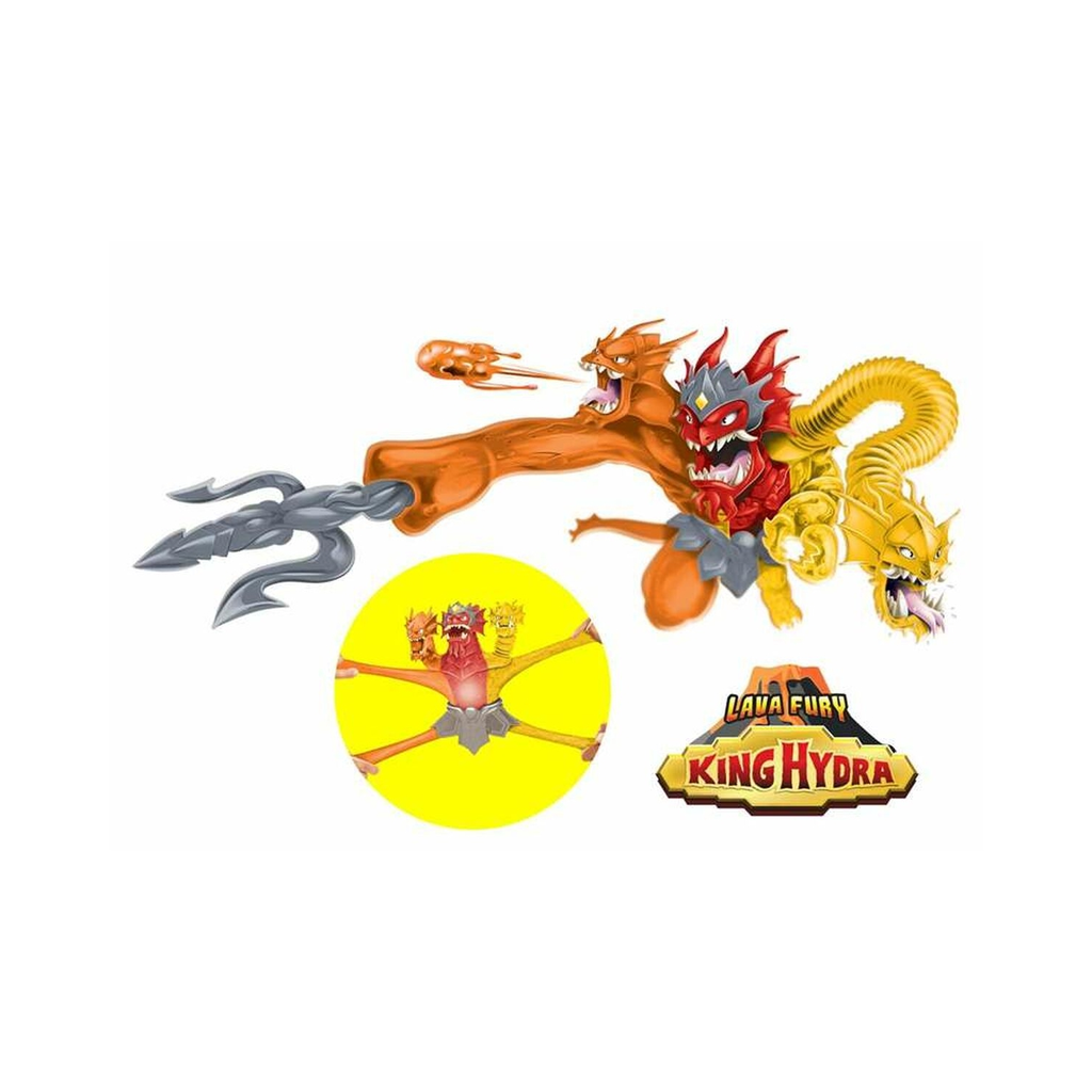 BANDAI Action Figure Goo Jit Zu King Hydra Lava Fury