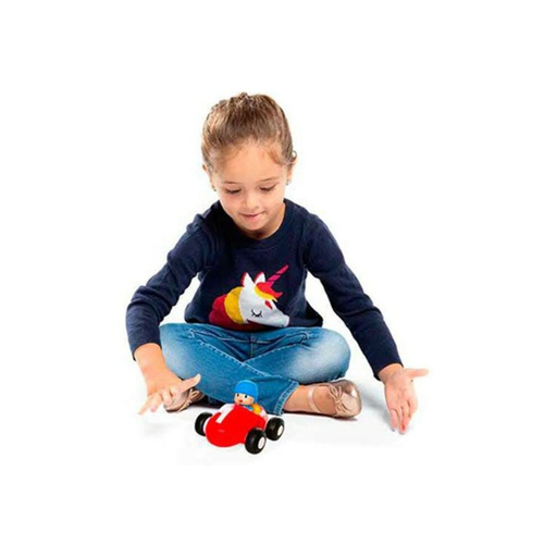 [8414614774509] BANDAI Voiture De Course Pocoyó Bleu Rouge 12cm