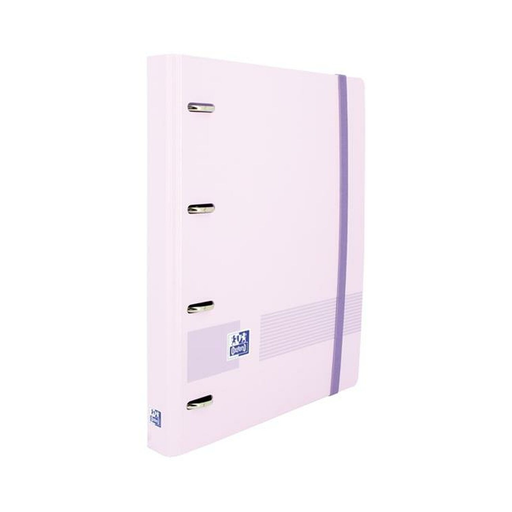 [8427291036235] OXFORD Europeanbinder Polyfoam Ring Binder A4 Mauve