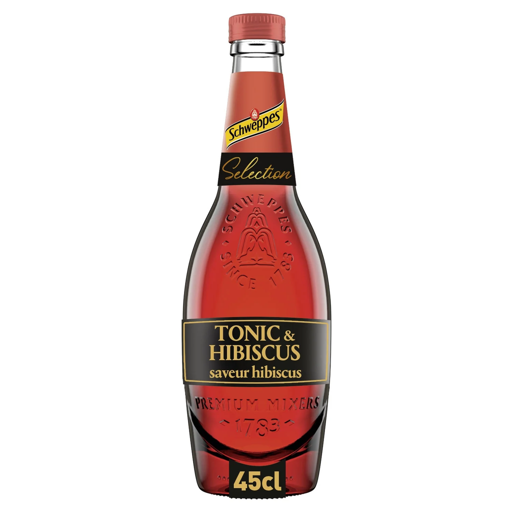 SCHWEPPES Tonic and Hibiscus carbonated drink 0.45 L