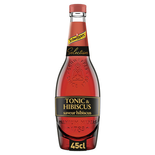 [8435185973146] SCHWEPPES Boisson gazeuse tonic et hibiscus 0.45 L
