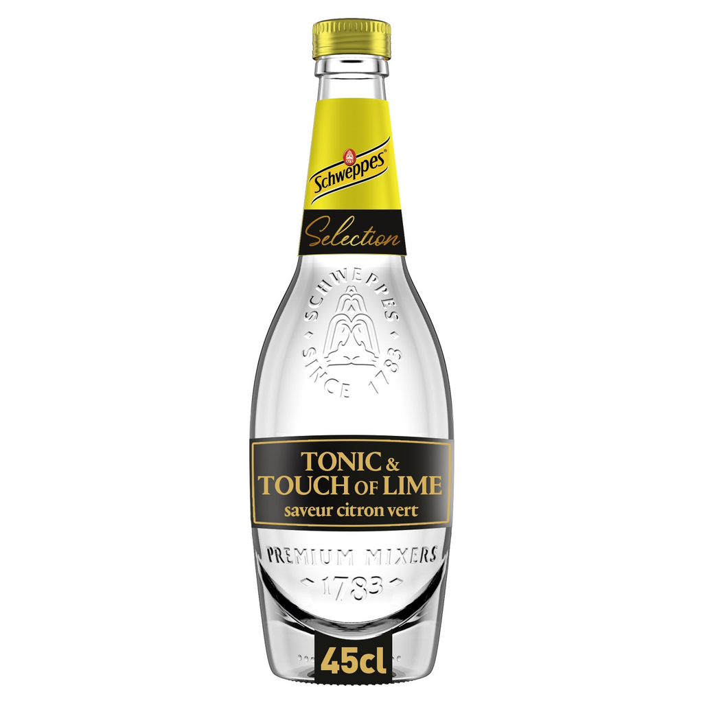 SCHWEPPES Sélection Tonic & Touch of Lime 0.45 L