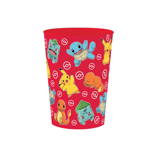 [8435507884068] POKEMON Red Plastic Mug 250 ml