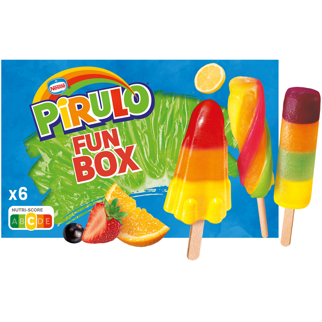 PIRULO Water Ice Cream Sticks Assortment 6 sticks