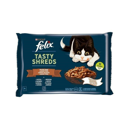 [8445290018663] PURINA Alimento Para Gato Tasty Shreds 4 x 80 g