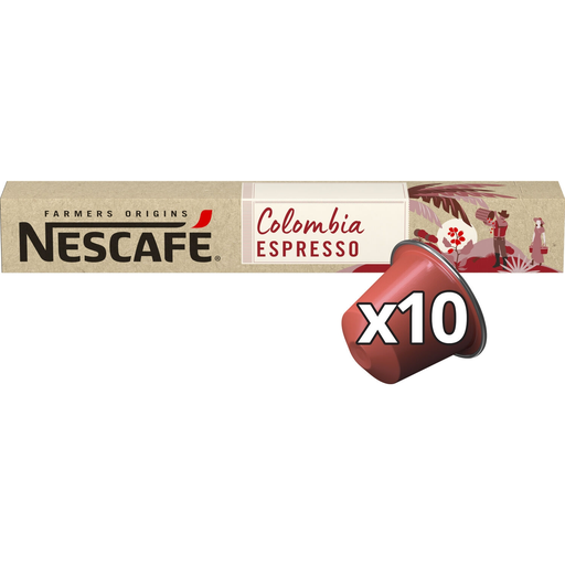 [8445290159106] NESCAFE FARMERS ORIGINS Cápsulas de Colombia espresso intensidad 6 compatibles Nespresso 53 g