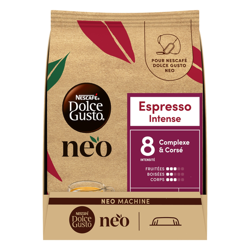 [8445290507532] DOLCE GUSTO Café en cápsulas compatible NEO Espresso Intense 12 unidades