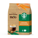 STARBUCKS Café Cápsulas Caramel Macchiato Compatible Dolce Gusto Neo 6 Cápsulas