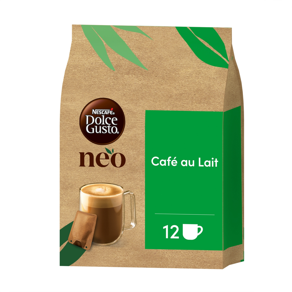 DOLCE GUSTO Café au Lait Compatible Neo NESCAFE NEO 12 Cápsulas