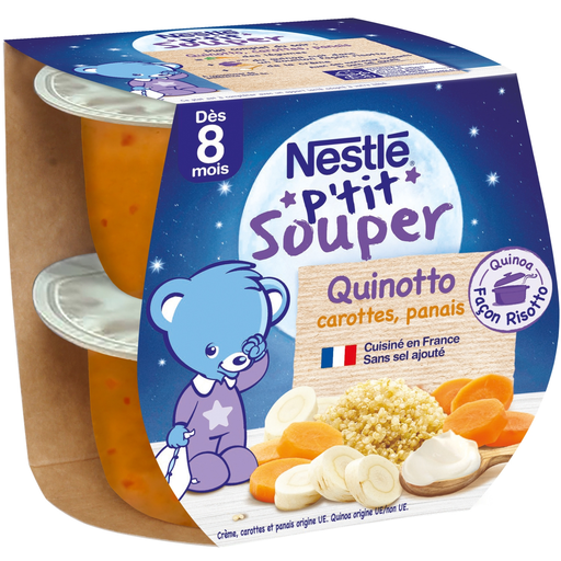 [8445290565471] NESTLE Petit SOUPER Quinotto cenoura pastinaca, 2 boiões de 200 g