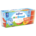 NESTLÉ Postre lácteo para bebé de melocotón con aroma natural 6 tarros de 50 g
