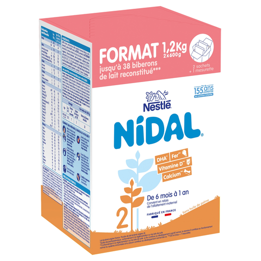 [8445290660831] NESTLE Nidal 2nd Age Baby Milk Powder 1.2 kg