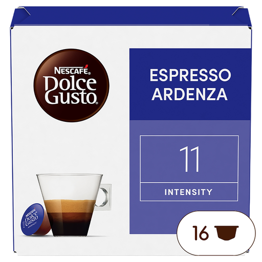 [8445290870667] NESCAFE Cápsulas de café Espresso Ardenza intensidad 11 compatibles Dolce Gusto 16 cápsulas 104 g