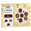 LES RECETTES DE L'ATELIER Nestlé bombons de chocolate negro framboesa, caramelo e pepitas de cacau 187 g