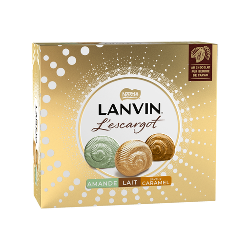 [8445291094826] LANVIN Surtido L'escargot trío chocolate con leche almendra caramelo 362 g