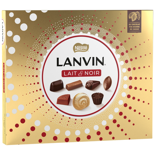 [8445291219595] LANVIN Assortiment de bonbons de chocolat au lait et chocolat noir 285 g