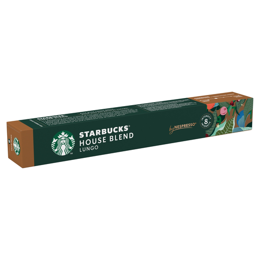 [8445291363748] STARBUCKS Cápsulas de café House Blend Lungo Intensidade 8, 10 cápsulas 52g