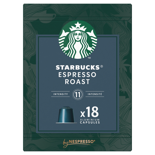 [8445291364394] STARBUCKS Café Cápsulas Espresso Roast Intensidade 11 Compatível Nespresso 18 cápsulas