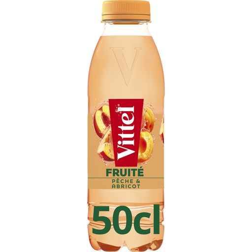 [8445291599635] VITTEL Agua mineral natural aromatizada melocotón y albaricoque 50 cl