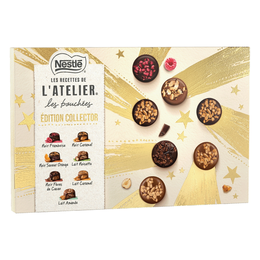 [8445291726109] NESTLE Les Recettes de l'Atelier assorted milk and dark chocolate bites 406 g