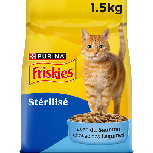 [8445291762824] FRISKIES Dry Cat Food Sterilized Salmon and Vegetables 1.5 kg