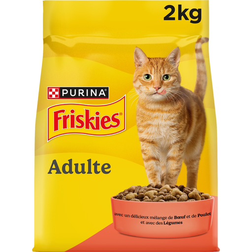 [8445291892699] FRISKIES Aliment complet pour chat au bœuf, poulet et légumes 2 kg