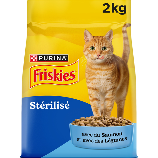 [8445291892750] FRISKIES Croquetas para Gatos Salmón y Verduras Esterilizado 2 kg