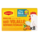 MAGGI Caldo desidratado halal sabor galinha 32 cubos 72g
